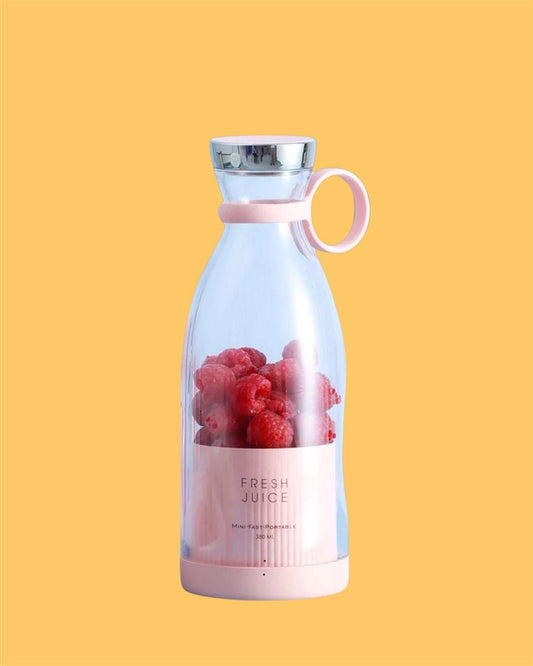 Electric Portable Mini Juicer Bottle - 4 Blades